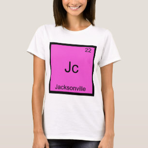 Camiseta Jc - Jacksonville Ciudad Química Elemento Símbolo 