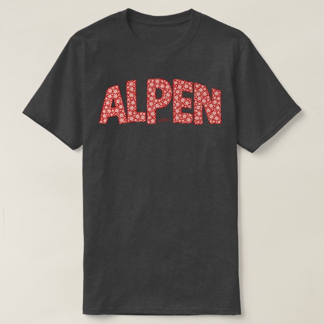 Camiseta JCombs Alpes alemanes con nieve (Diseño del anverso)