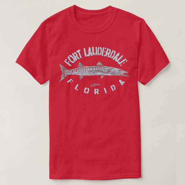 Camiseta JCombs Fort Lauderdale FL Great Barracuda (Diseño del anverso)