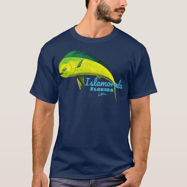 Camiseta JCombs Islamorada Florida MahiMahi (Anverso)