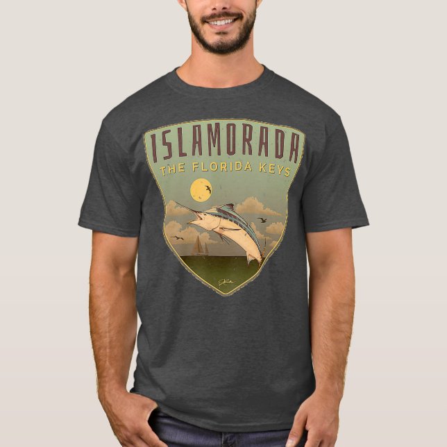 Camiseta JCombs Islamorada Los Cayos de Florida Marlin (Anverso)