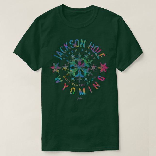 Camiseta JCombs Jackson Hole, Wyoming, Nieve 351 (Diseño del anverso)
