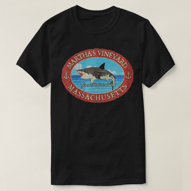 Camiseta JCombs Martha's Vineyard, MAMÁES, Great White S (Diseño del anverso)