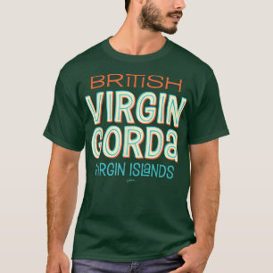 Camiseta JCombs Virgin Gorda, BVI, Retro, Playa