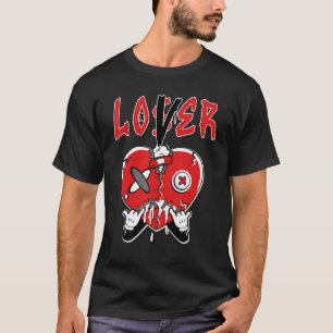 Camiseta JD 4 Corazón de Trueno Rojo Goteando Rojo Trueno 4