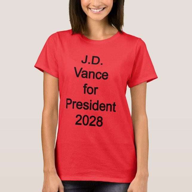 Camiseta JD Vance para presidente 2028 (Anverso)
