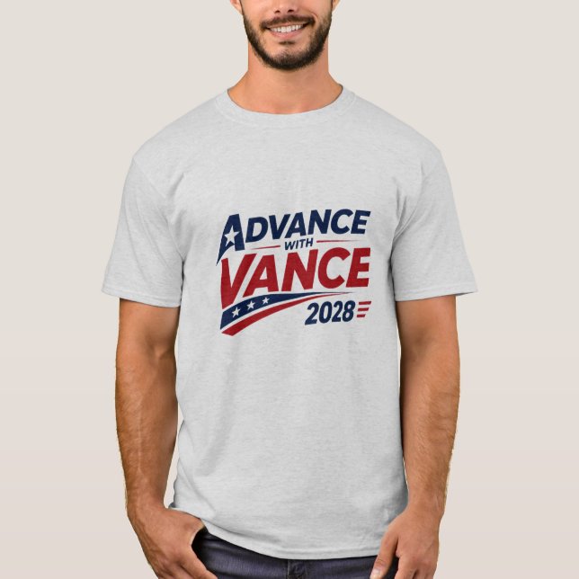 Camiseta JD Vance para presidente de EE. UU. 2028 (Anverso)