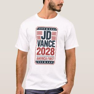 Camiseta JD Vance Presidente América Primero Conservador