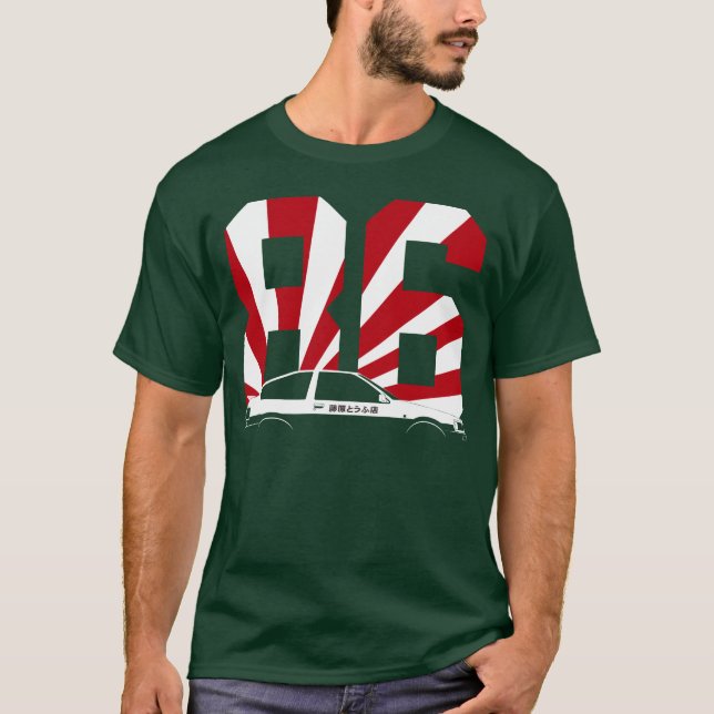 Camiseta JDM AE86 Japan Domestic Market Car retro (Anverso)