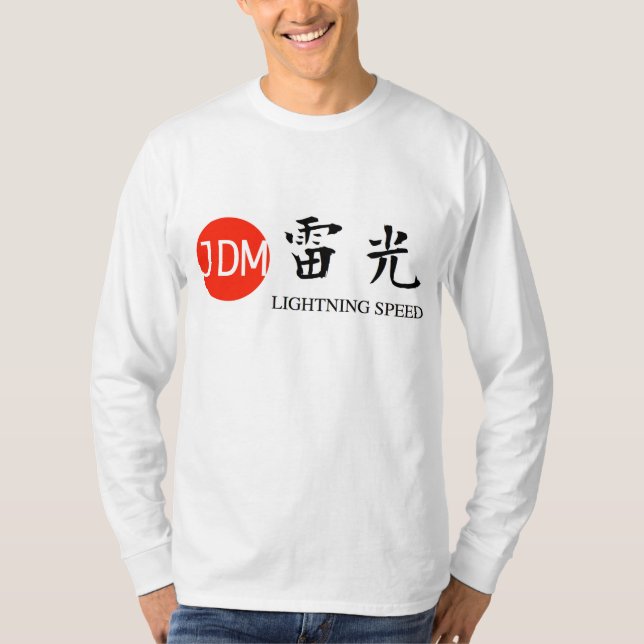 Camiseta JDM Lightning speed (Anverso)