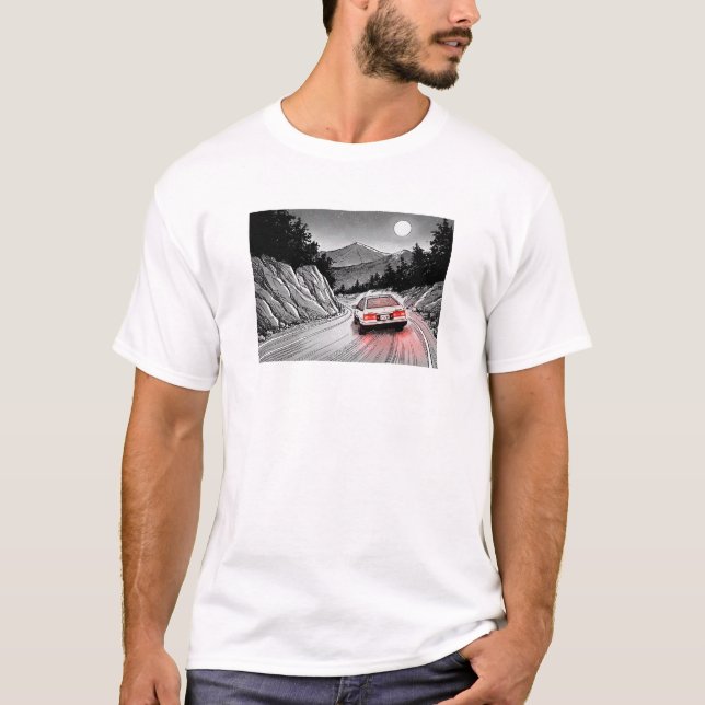 Camiseta JDM Panda Estilo Manga Deriva en la Montaña (Anverso)