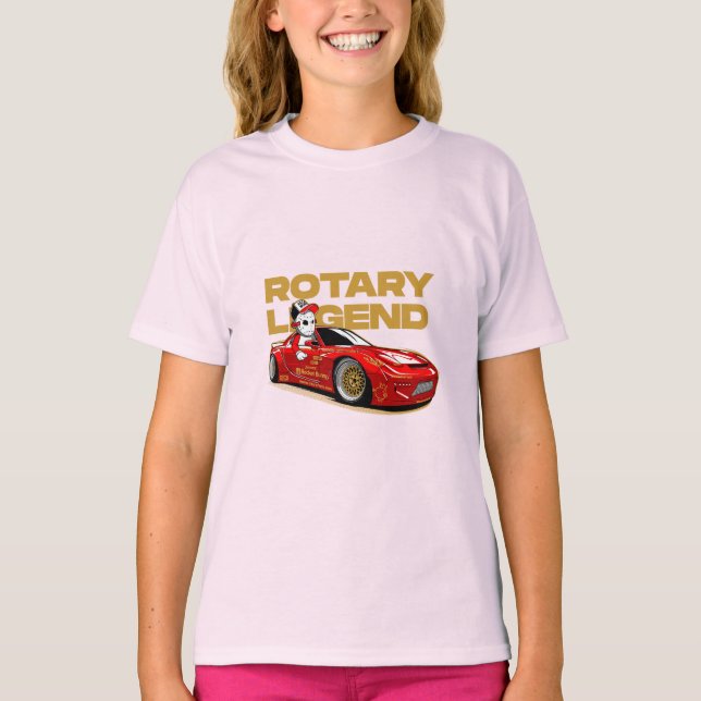 CAMISETA JDM RED ROTARY DRIFT LEGEND (Anverso)