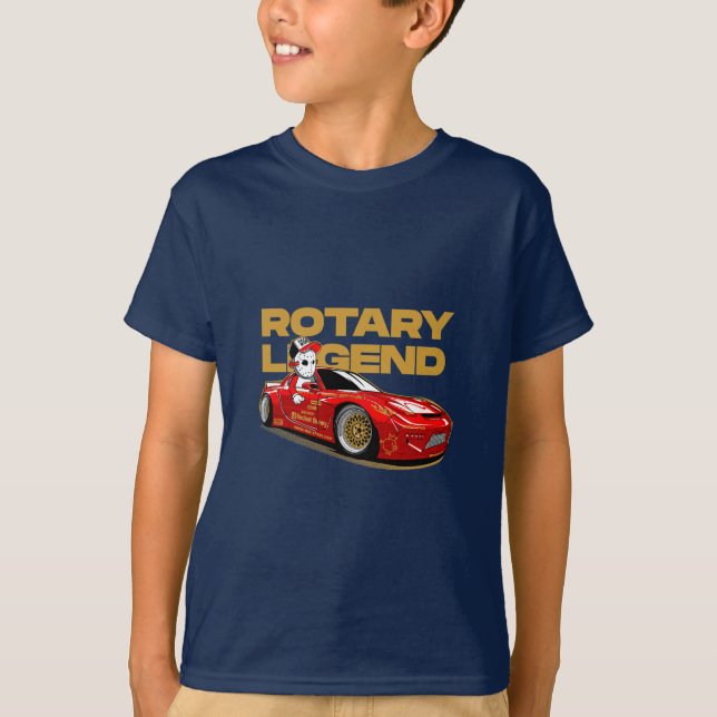 CAMISETA JDM RED ROTARY DRIFT LEGEND (Anverso)