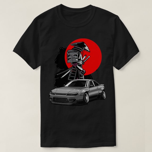 Camiseta JDM S15 Silvia Japan Drift Samurai Tuning (Diseño del anverso)