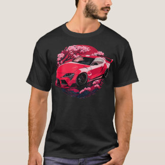 Camiseta JDM Supra MK5 GR Cerezo Blossom 2JZ Stance Graphic