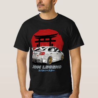 Camiseta JDM White Subie Impreza WRX T-Shirt STi
