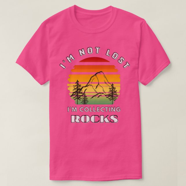 Camiseta Je ne suis pas perdu je colección des roches cl (Diseño del anverso)