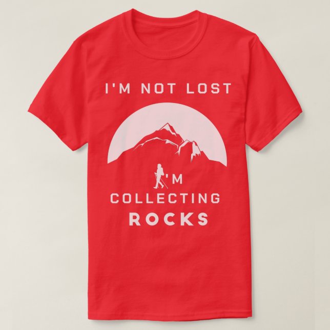 Camiseta Je ne suis pas perdu je collection des pierres j (Diseño del anverso)