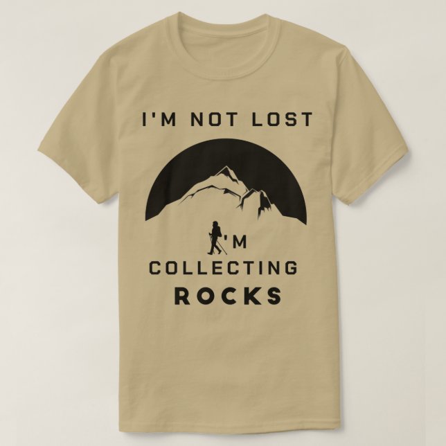 Camiseta Je ne suis pas perdu je collection des pierres j (Diseño del anverso)
