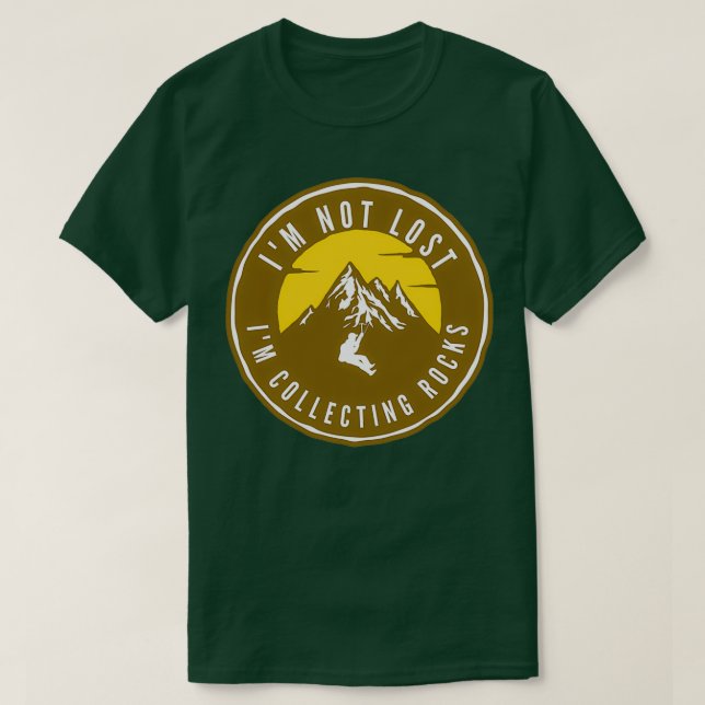 Camiseta Je ne suis pas perdu je collection des pierres j (Diseño del anverso)