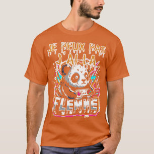 Camiseta Je Peux Pas Jai La Flemme Cadeau Drle Humor Panda
