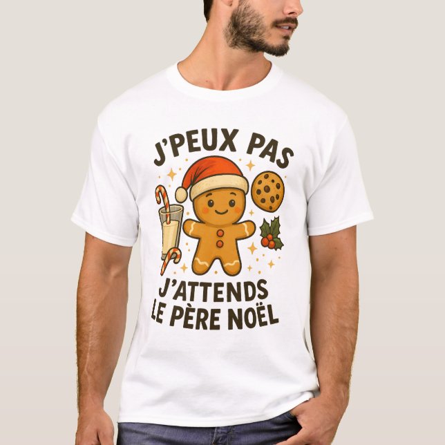 Camiseta Je Peux Pas J'Attends Le Pere Noel (Anverso)