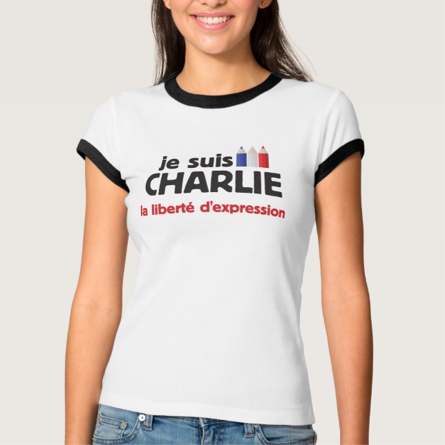 Camiseta je suis Charlie (Anverso)