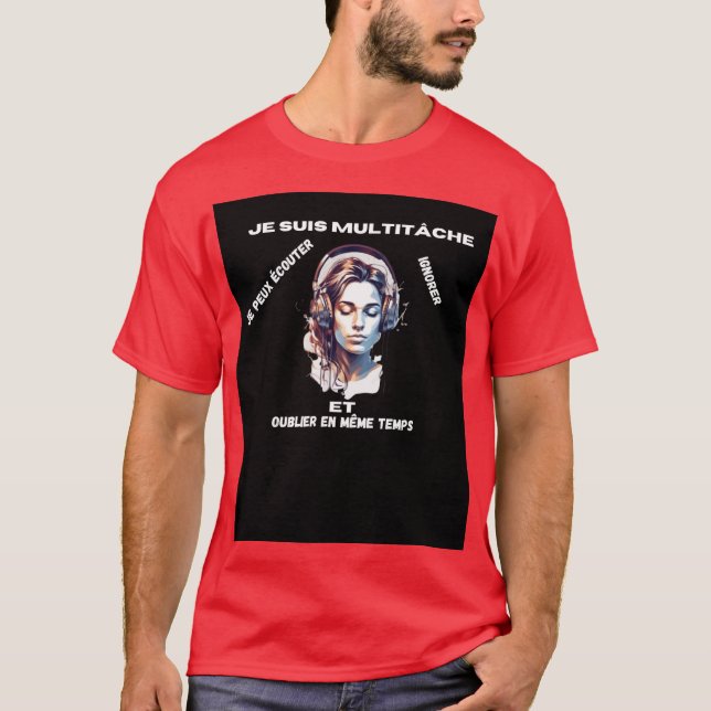 Camiseta Je suis multitâche (Anverso)