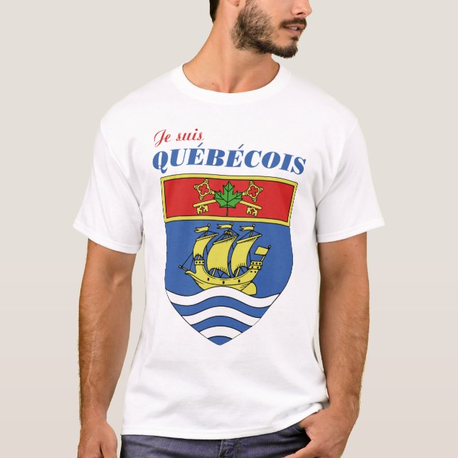 Camiseta Je suis Quebecois (Anverso)