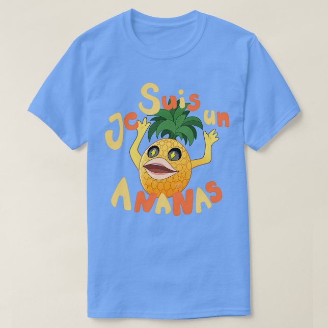 Camiseta Je Suis Un Ananas  (Diseño del anverso)