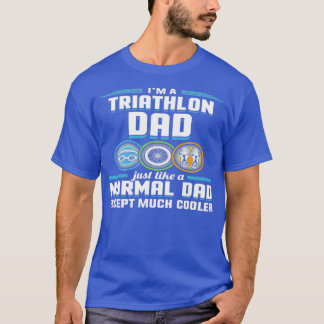 Camiseta Je suis un papa de triathlon juste me