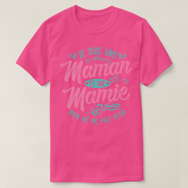 Camiseta Je suis une Mamie Humor (Diseño del anverso)