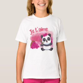 Camiseta Je t’aime Little Panda T-Shirt