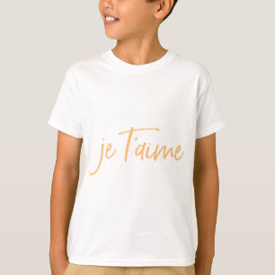 Camiseta Je T'aime French Te amo Guay