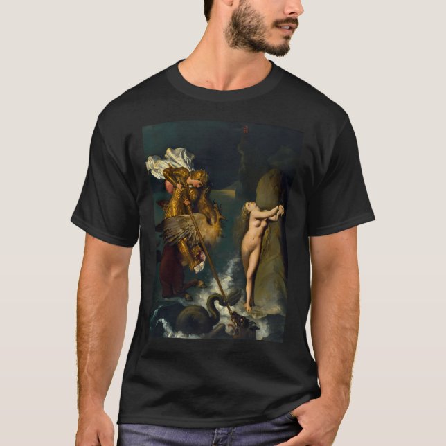 Camiseta Jean-Auguste-Dominique Ingres Roger Freeing (Anverso)