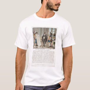 Camiseta Jean Baptiste Colbert (1619-83) presenta el mapa o