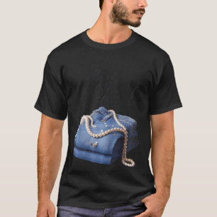Camiseta Jeans And Pearls Para Las Damas 2025 Jean Con Perl