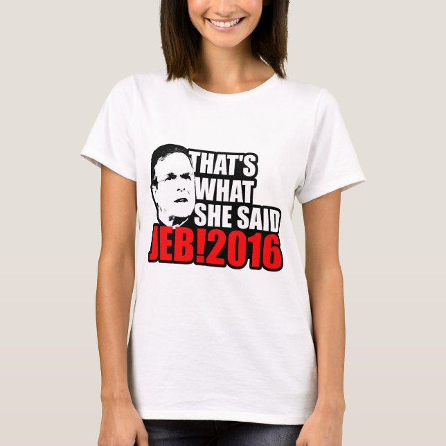 Camiseta Jeb Bush 2016 (Anverso)