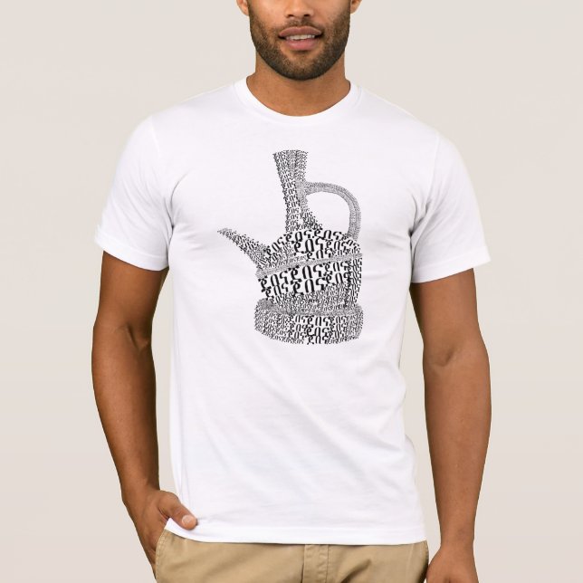 Camiseta Jebena/camisetas etíopes del pote del café (Anverso)