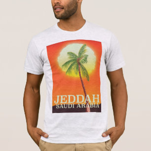 Camiseta Jeddah Arabia Saudita poster de vacaciones