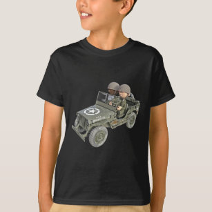 Camiseta Jeep con 2 soldados del dibujo animado