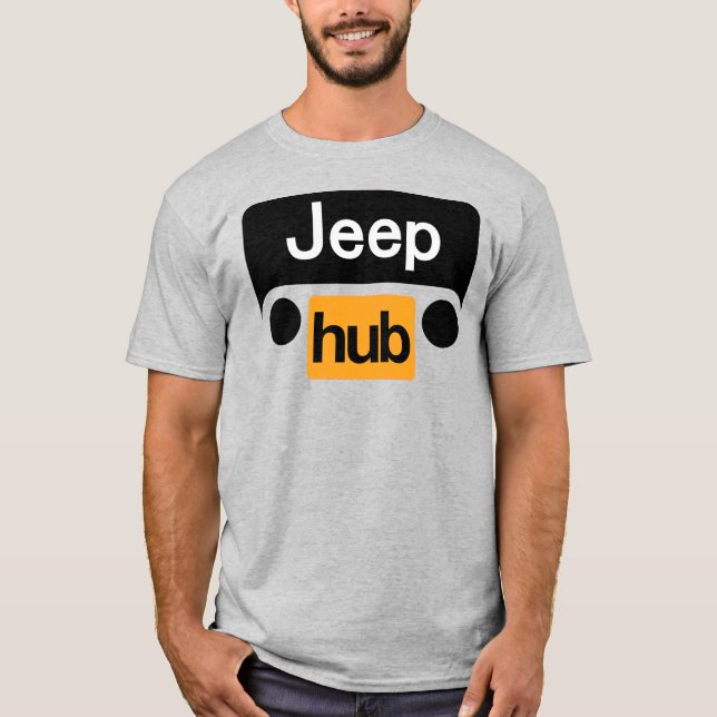 Camiseta Jeep Hub T-Shirt Funny Wrangler (Anverso)