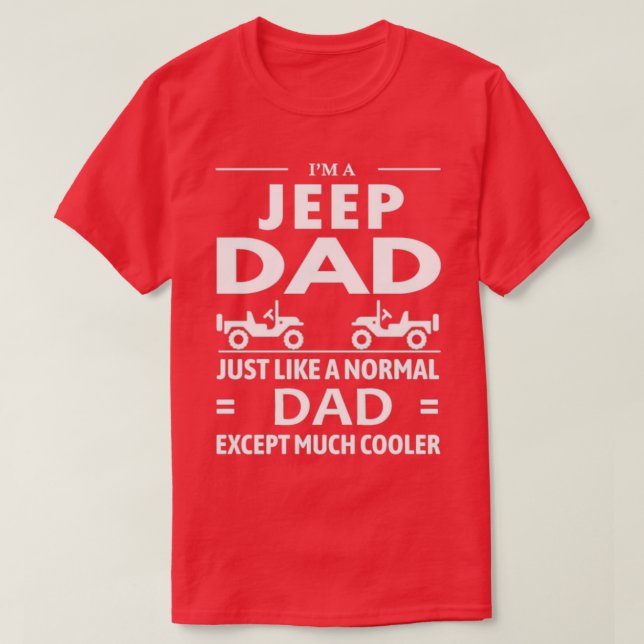 Camiseta JeepDadOffroading4x4OffRoadGift  (Diseño del anverso)