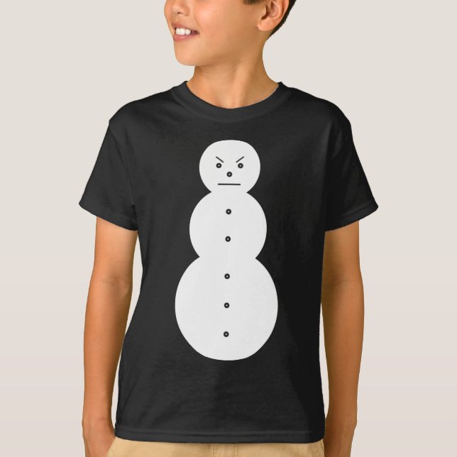 Camiseta Jeezy Snowman - Hiphop Angry Snowman Jeezy Christm (Anverso)