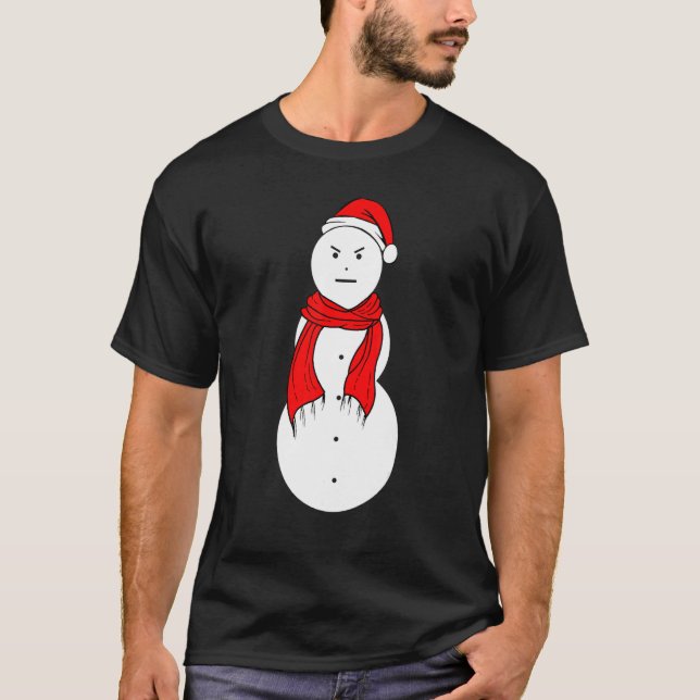 Camiseta Jeezy Snowman Mad Snowman Navidades (Anverso)