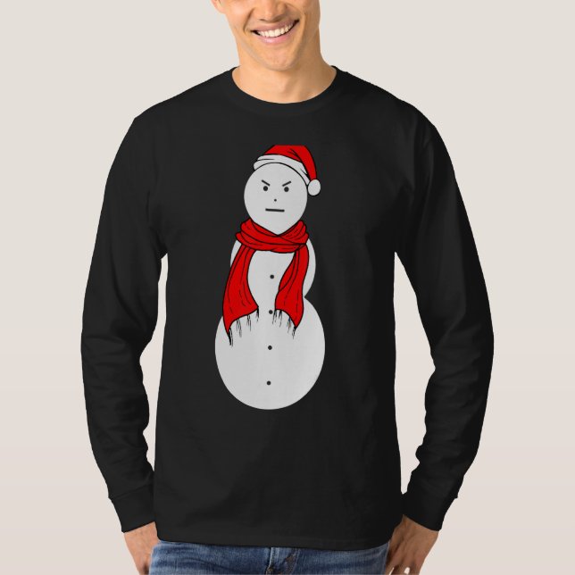 Camiseta Jeezy Snowman Mad Snowman Navidades (Anverso)