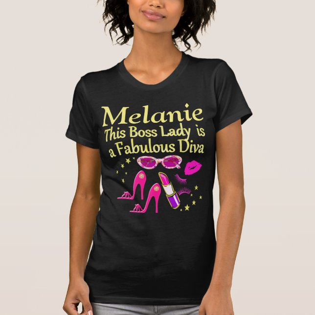 CAMISETA JEFA DE JEFE FASHION QUEEN PERSONALIZADA EN CAMISE (Anverso)