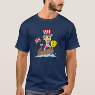 Camiseta Jefe 4 de julio azul marino