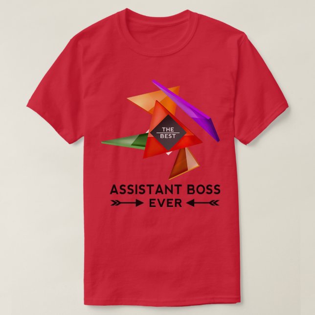 CAMISETA JEFE ASISTENTE DISEÑO BIEN PARA USTED (Diseño del anverso)