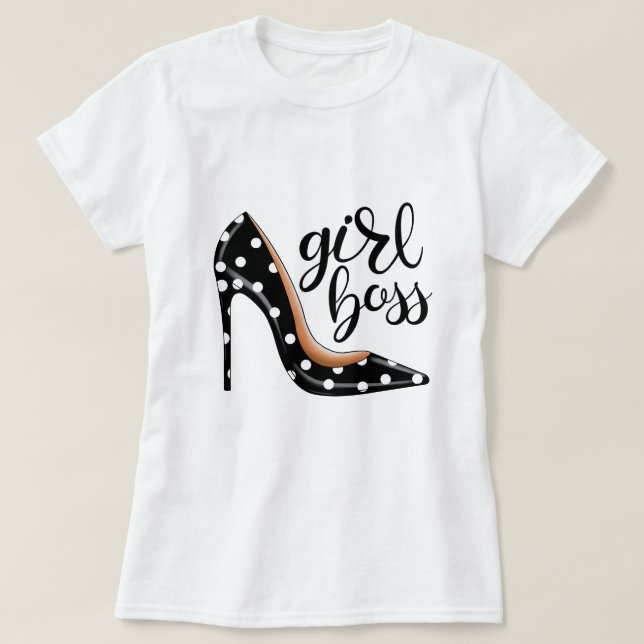 Camiseta Jefe Chica de tacones altos (Diseño del anverso)